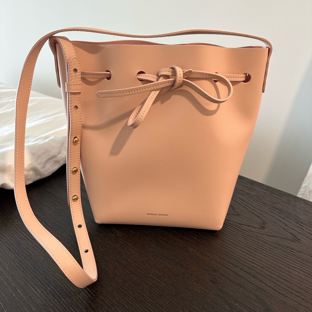 Mansur Gavriel's Pink mini bucket bag